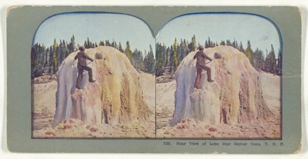 Unknown, Near View of Lone Star Geyser Cone, Y.N.P.