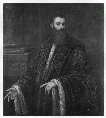 Jacopo Tintoretto, ...... Portrait, ..../4 length, Laurentius Superantius