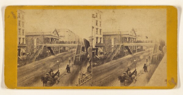 Edward and Henry T. Anthony & Co., The Broadway Bridge, including St. Paul's Church and the Astor House. [New York City]