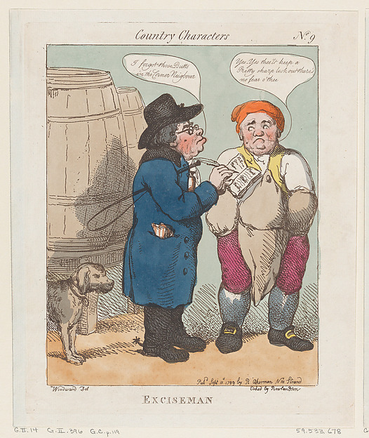 Thomas Rowlandson, Exciseman