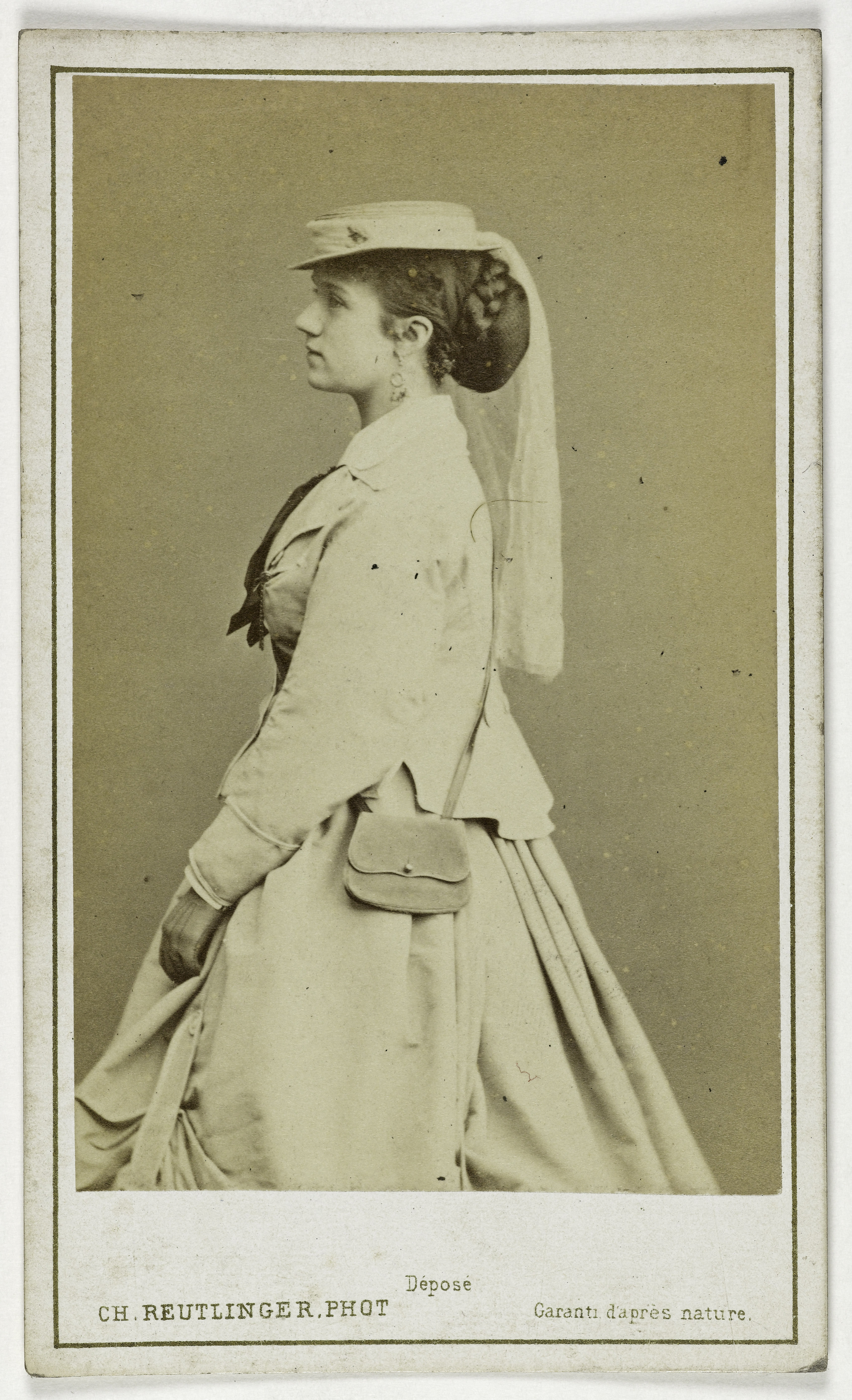 Charles Reutlinger, Portrait de Miss Harris, actrice au Théâtre de la Porte Saint Martin.