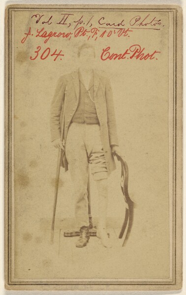 Unknown, [Joseph Lagrow, Pt. F. 10th Vt. Civil War victim]