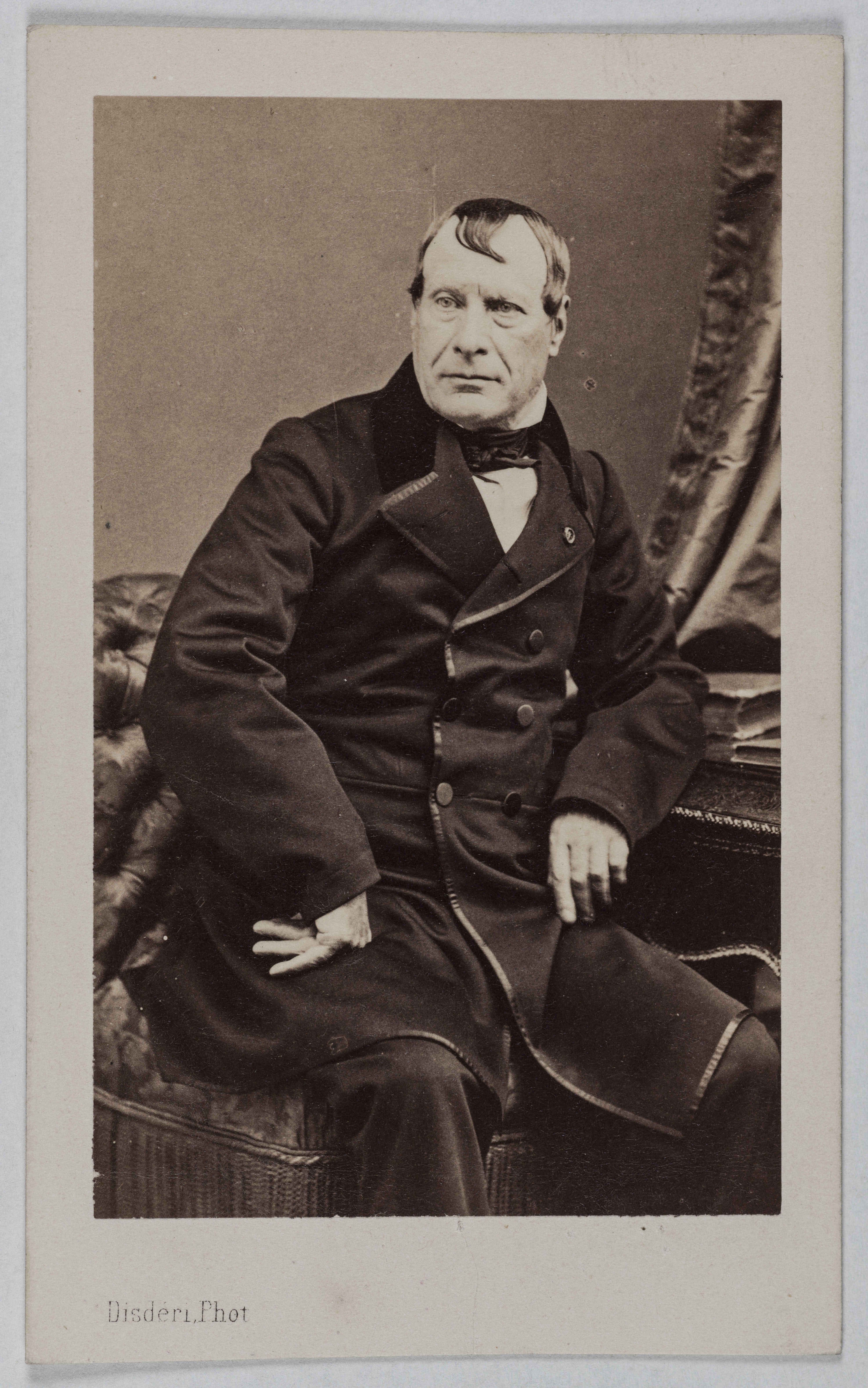 André-Adolphe-Eugène Disdéri, Portrait de Pierre, Jean, Marie Flourens (1794-1867), (physiologiste)