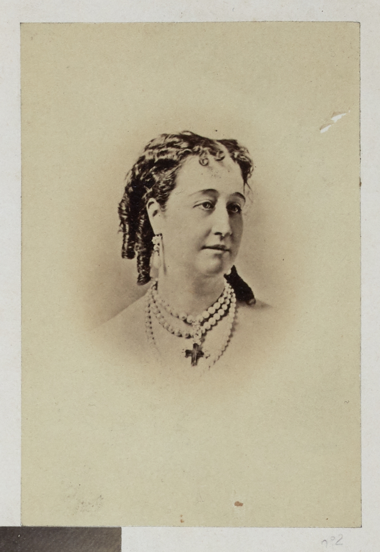 Anonyme, Portrait de l'impératrice Eugénie de Montijo (1826-1920), épouse de Napoléon III.