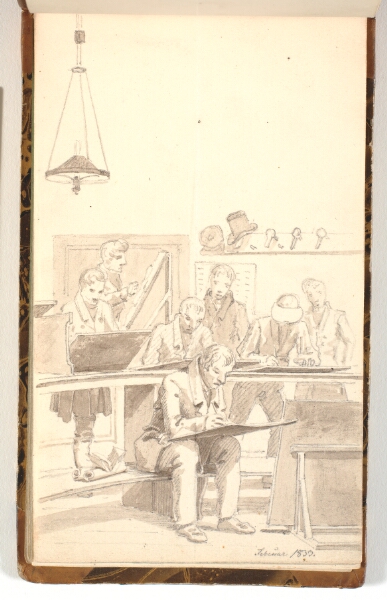 Martinus Rørbye, Kunstnere, der tegner