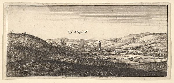 Wenceslaus Hollar, Stuttgart, from "German Views"