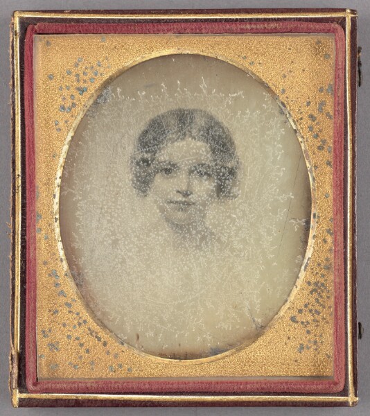 Unknown, [Painted Portrait of a Young Woman]