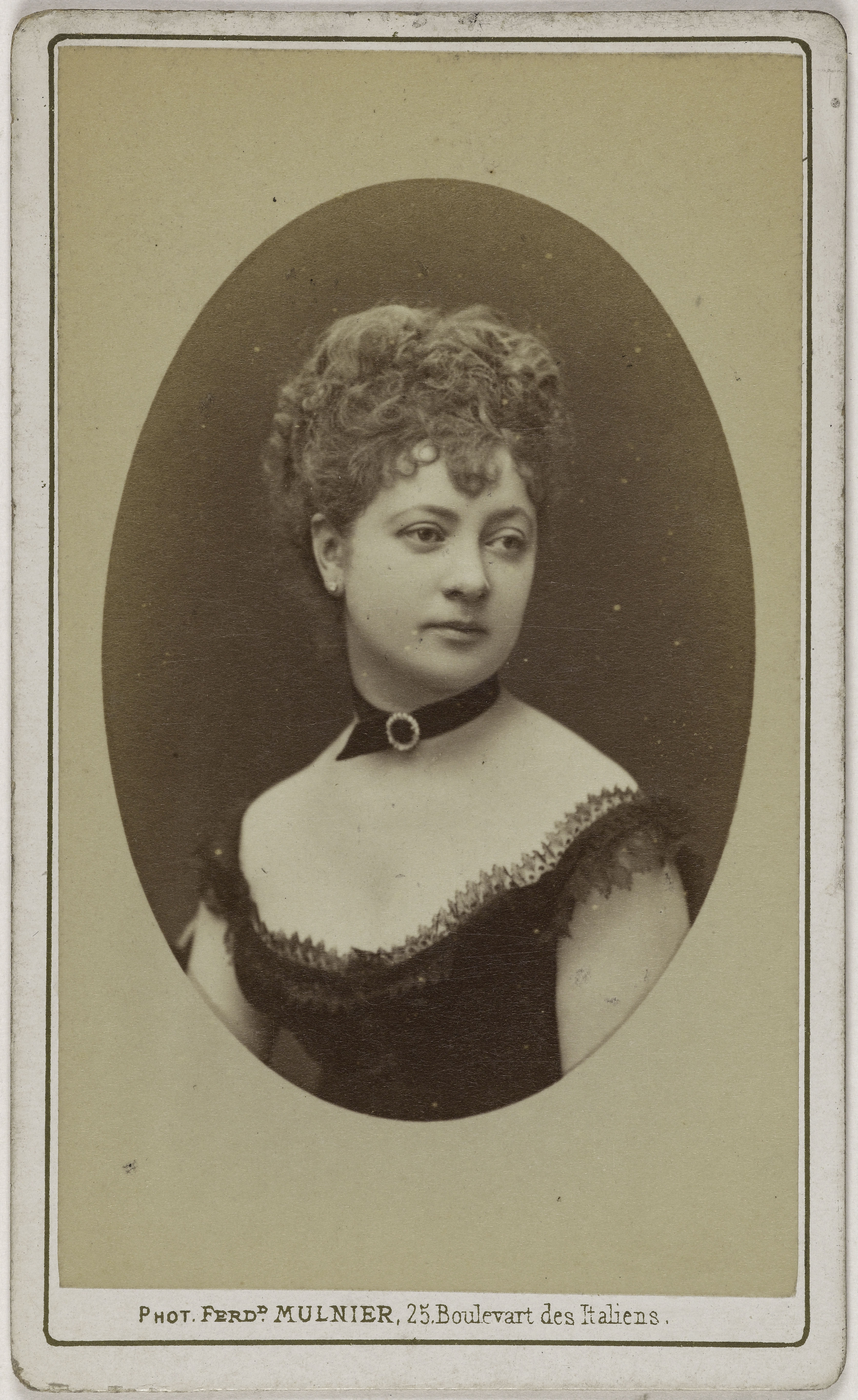 Ferdinand Mulnier, Portrait d'Elise Damain (actrice aux théâtres du Palais Royal, de l'Ambigü et du Vaudeville)