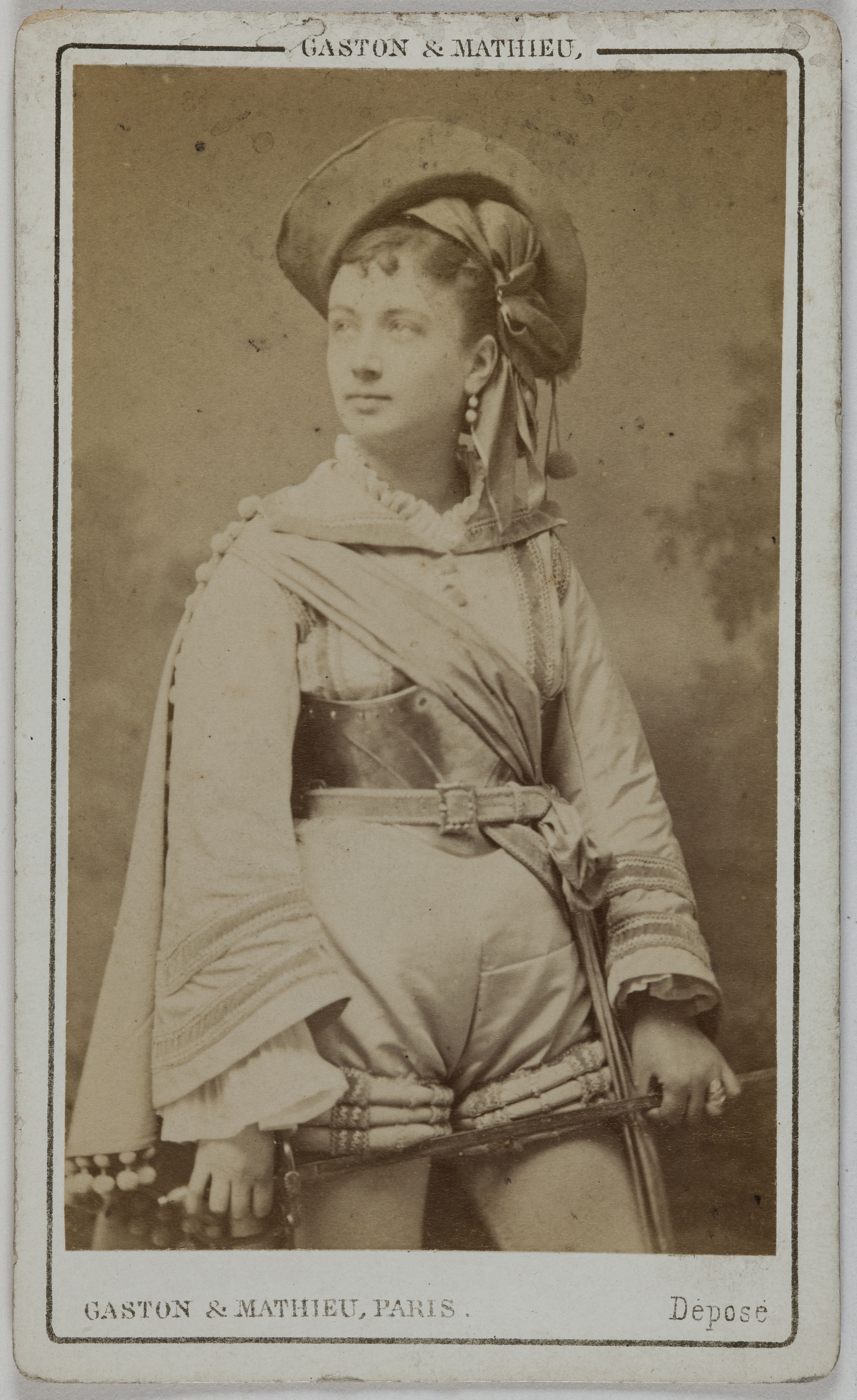 Gaston & Mathieu, Portrait d’Augustine (Mathilde B. N. dite), (actrice ?)