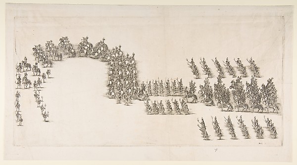Stefano della Bella, Torchlight Procession at the Modena Carrousel