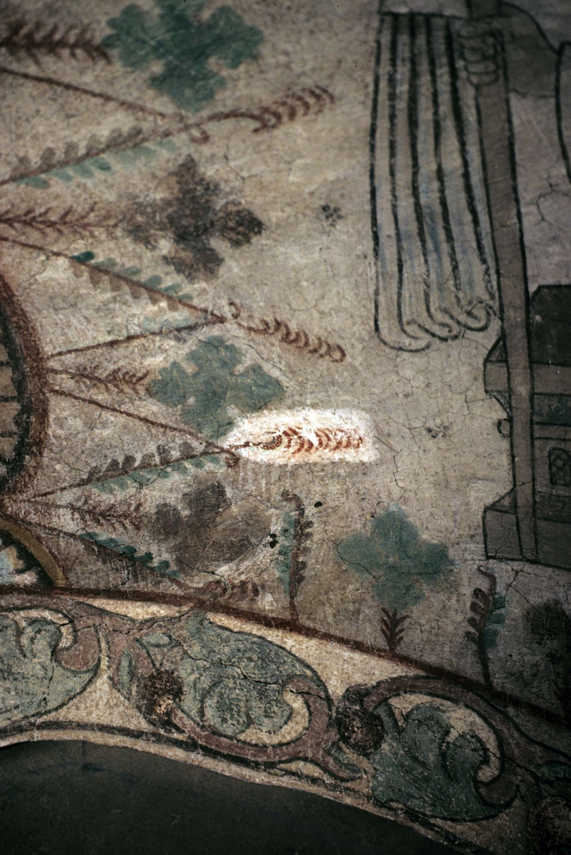 Rune Hammarling, Kalkmålning i Viksta kyrka, Viksta socken, Uppland 1986