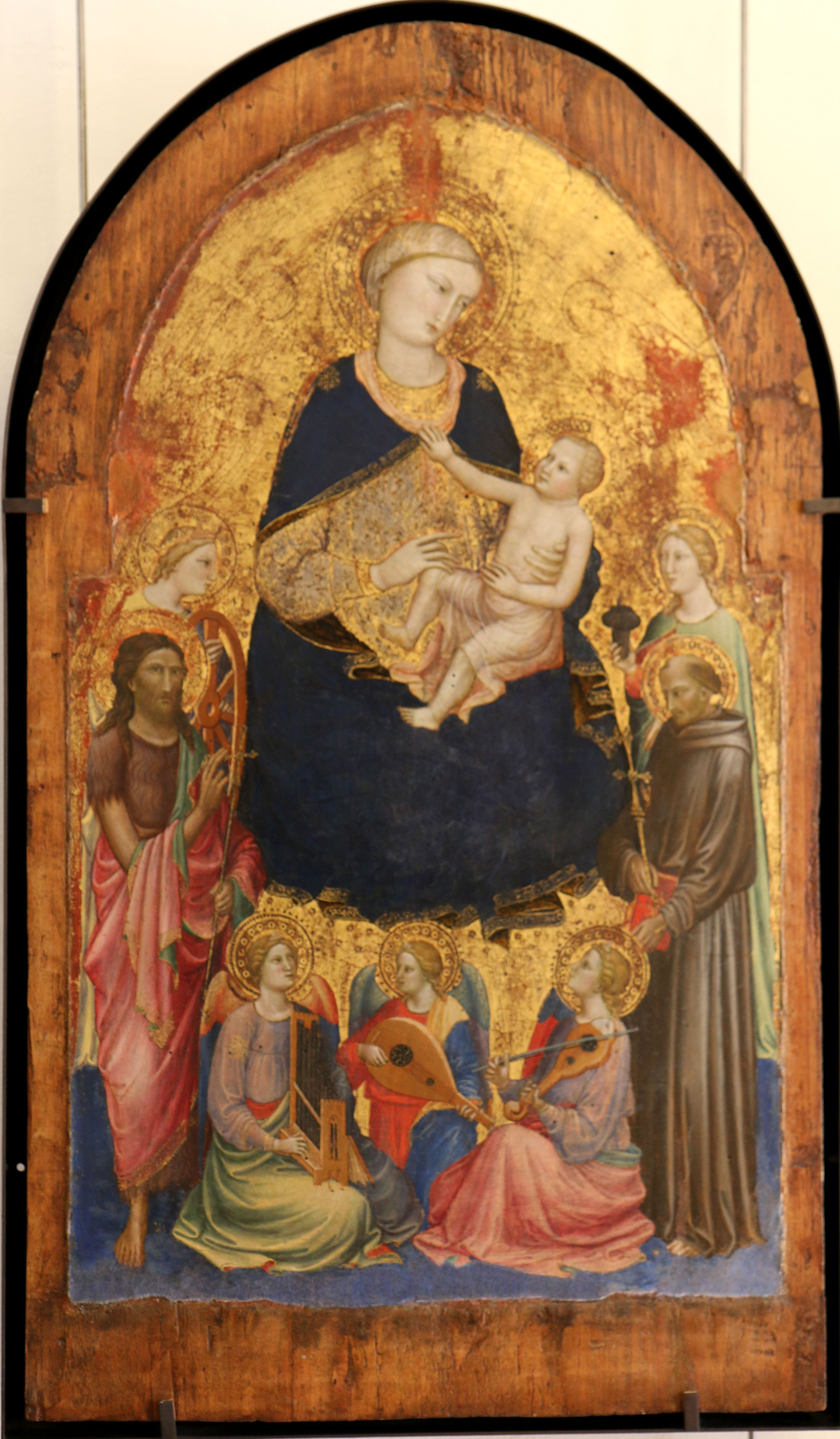 Mariotto di Nardo, La Vierge et l'Enfant avec quatre saints et trois anges musiciens