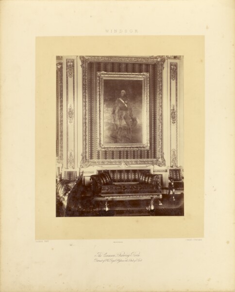 André Adolphe-Eugène Disdéri, The Crimson Drawing Room. Portrait of His Royal Highness the Duke of Kent