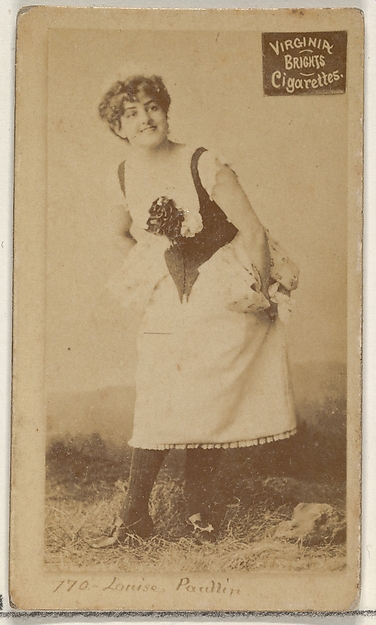 Allen & Ginter, Card 770, Louise Paullin, from the Actors and Actresses series (N45, Type 2) for Virginia Brights Cigarettes