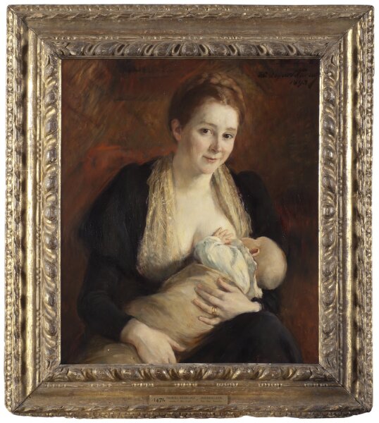 Hildegard Thorell, Modersglädje. Konstnären Jacob Kulles maka