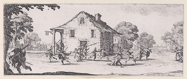 Jacques Callot, La Maraude (Pilfering), plate 4 from "Les Misères et les Mal-Heures de la Guerre" (The Miseries and Misfortunes of War)