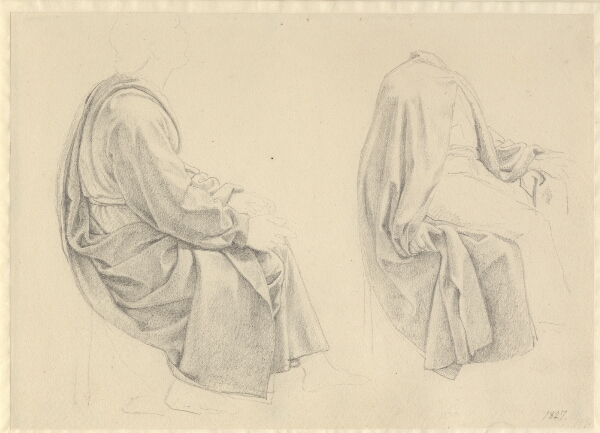 C.W. Eckersberg, Nadveren - draperistudie til to af apostlene.
