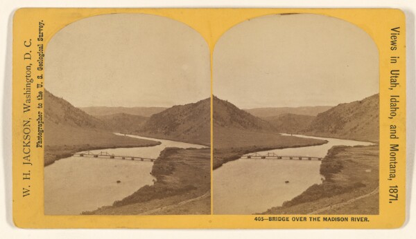 William Henry Jackson, Bridge Over The Madison River.