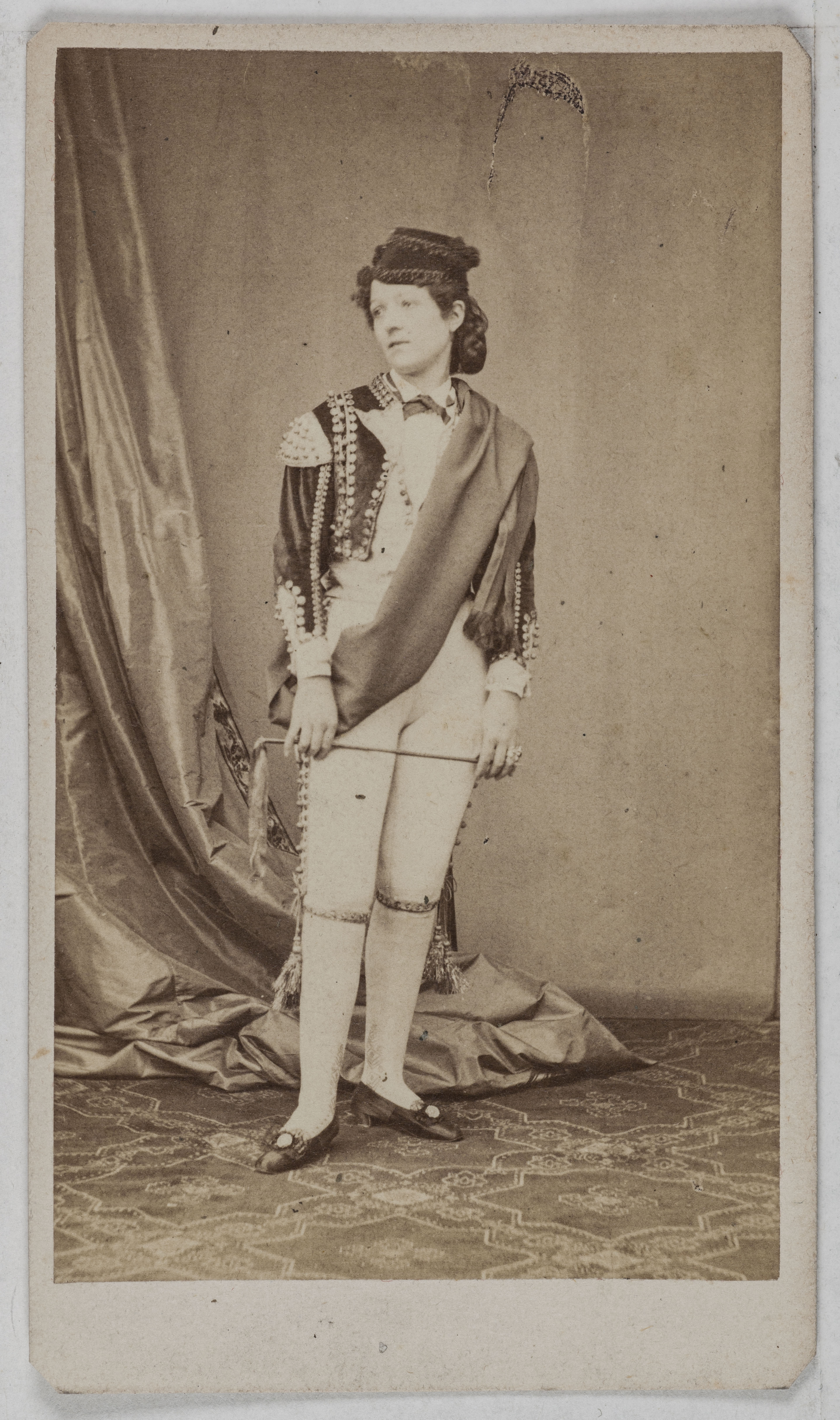 Ulric Grob, Portrait d'Ida Klein, actrice au Théâtre du Palais Royal (entre 1862-1865) et au Théâtre des Variétés (en 1872).