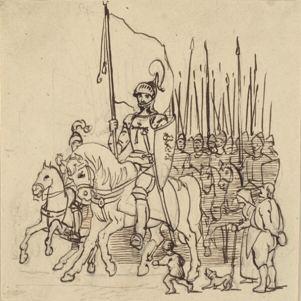 Wilhelm Marstrand, Holger Danske i spidsen for sine ryttere