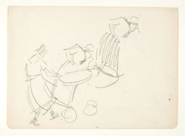 Edvard Weie, Figurstudie til Langelinie-billedet