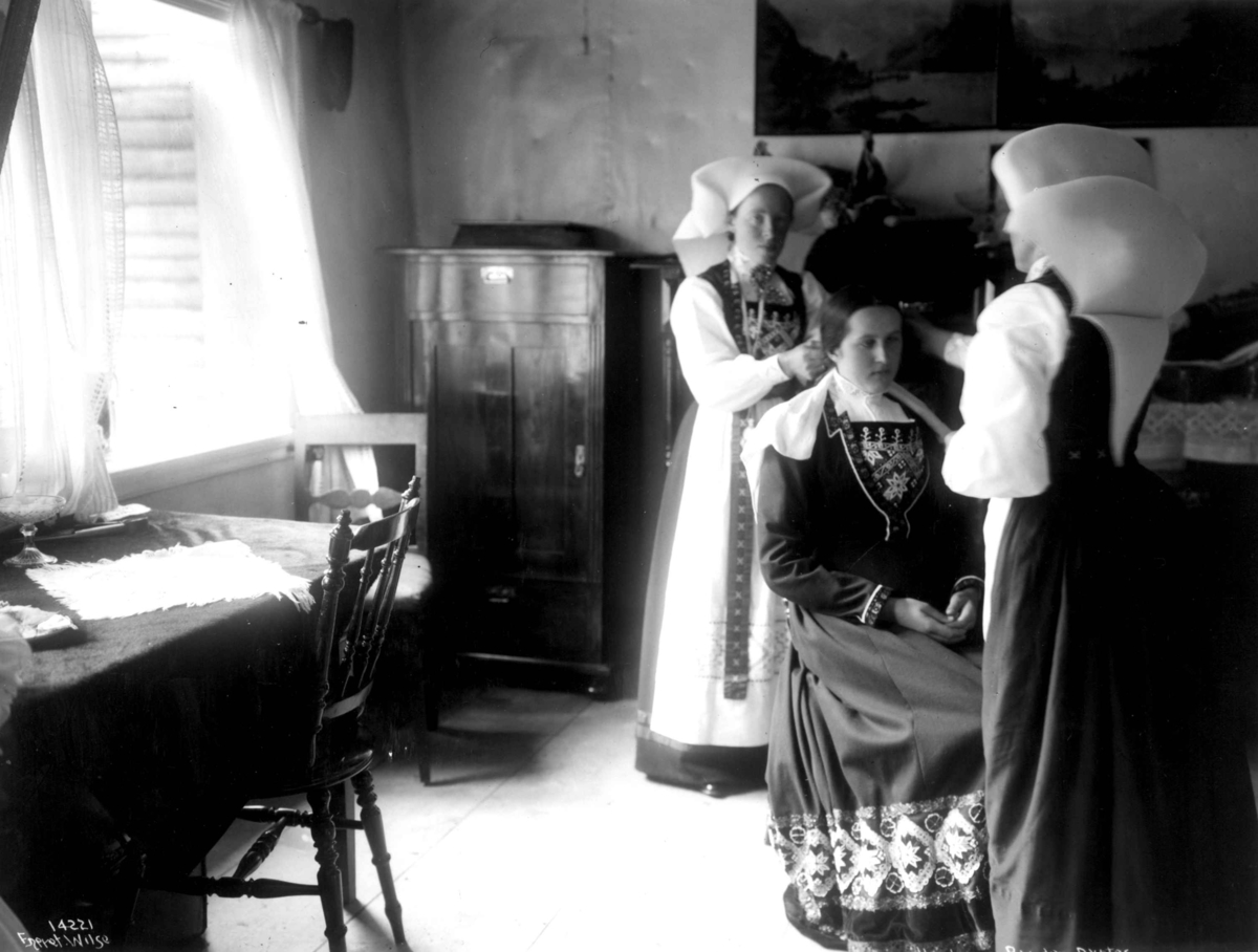 Anders Beer Wilse, Kvinnedrakt, Brurepynting, Hordaland