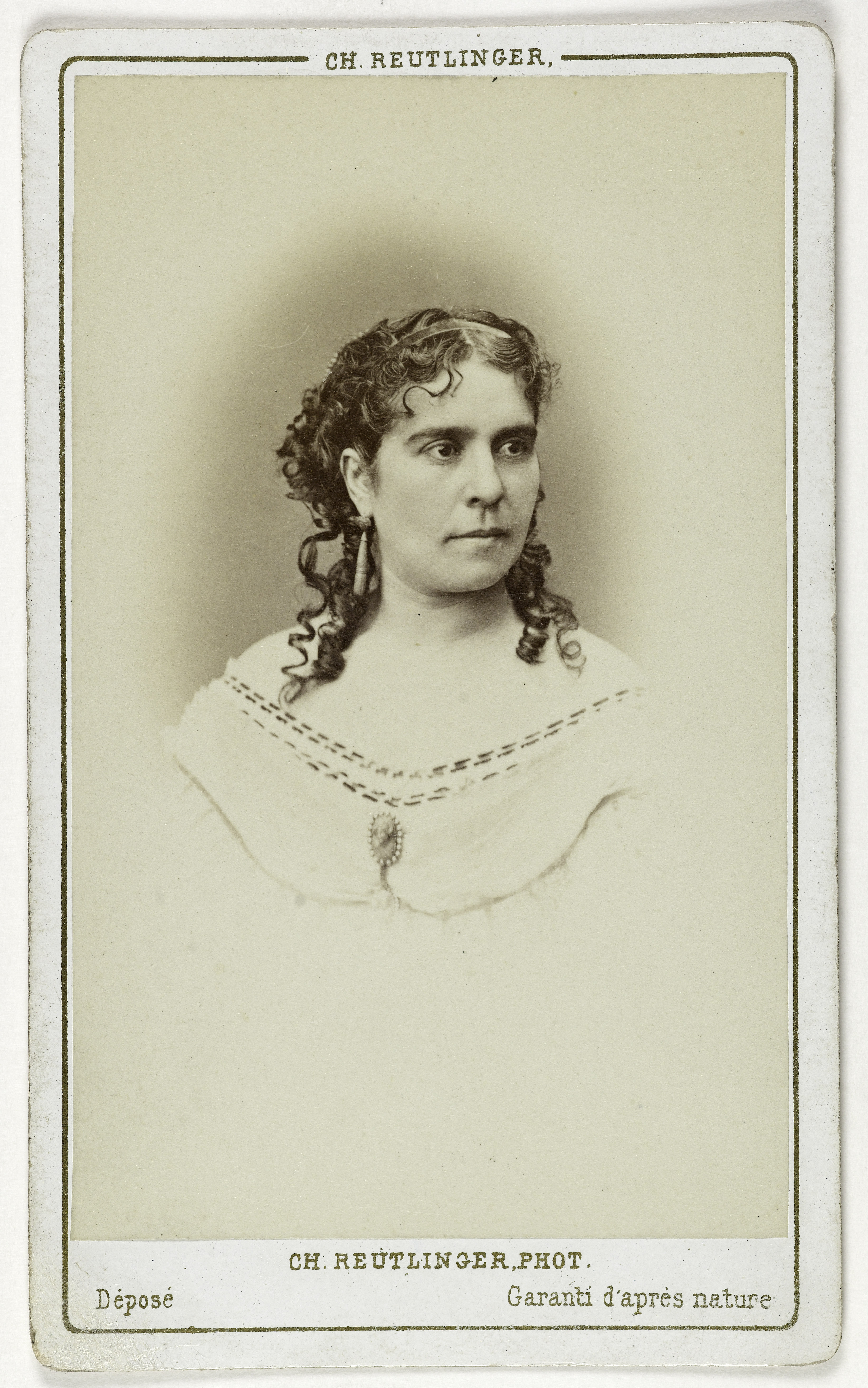 Charles Reutlinger, Portrait de Laurent Marie, (1826-1904), (actrice)