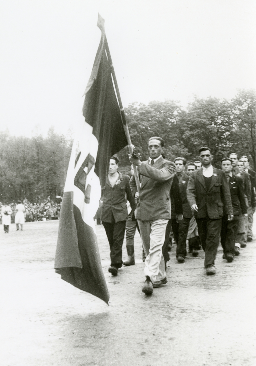 Anders Beer Wilse, Fra fredsdagene i 1945 Fra Borgertoget her på Karl Johans gate.