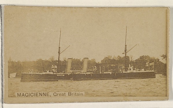 Allen & Ginter, Magicienne, Great Britain, from the Famous Ships series (N50) for Virginia Brights Cigarettes