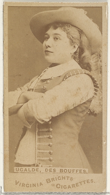 Allen & Ginter, Ugalde, Des Bouffes, from the Actors and Actresses series (N45, Type 1) for Virginia Brights Cigarettes