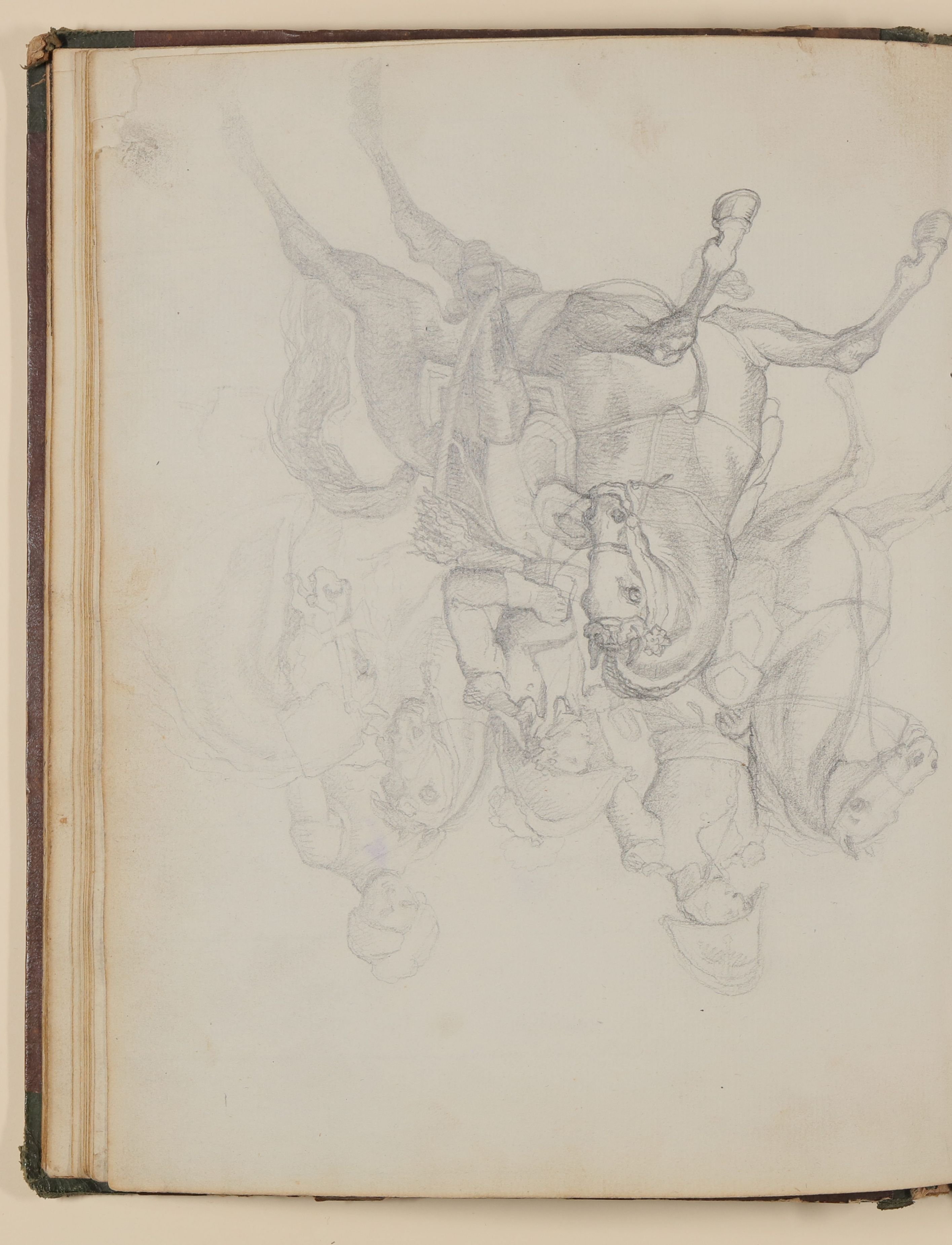 Louis Thomassin, Drei Reiter [aus einem Skizzenbuch von unbekannter Hand, evtl. des Louis Thomassin]