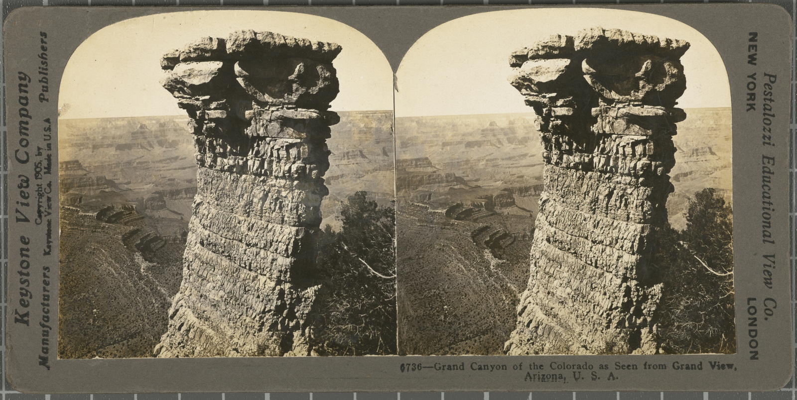 Desconegut, Grand Canyon of Colorado the Away from Gran View, Arizona, U.S.A. Keystone View Company
