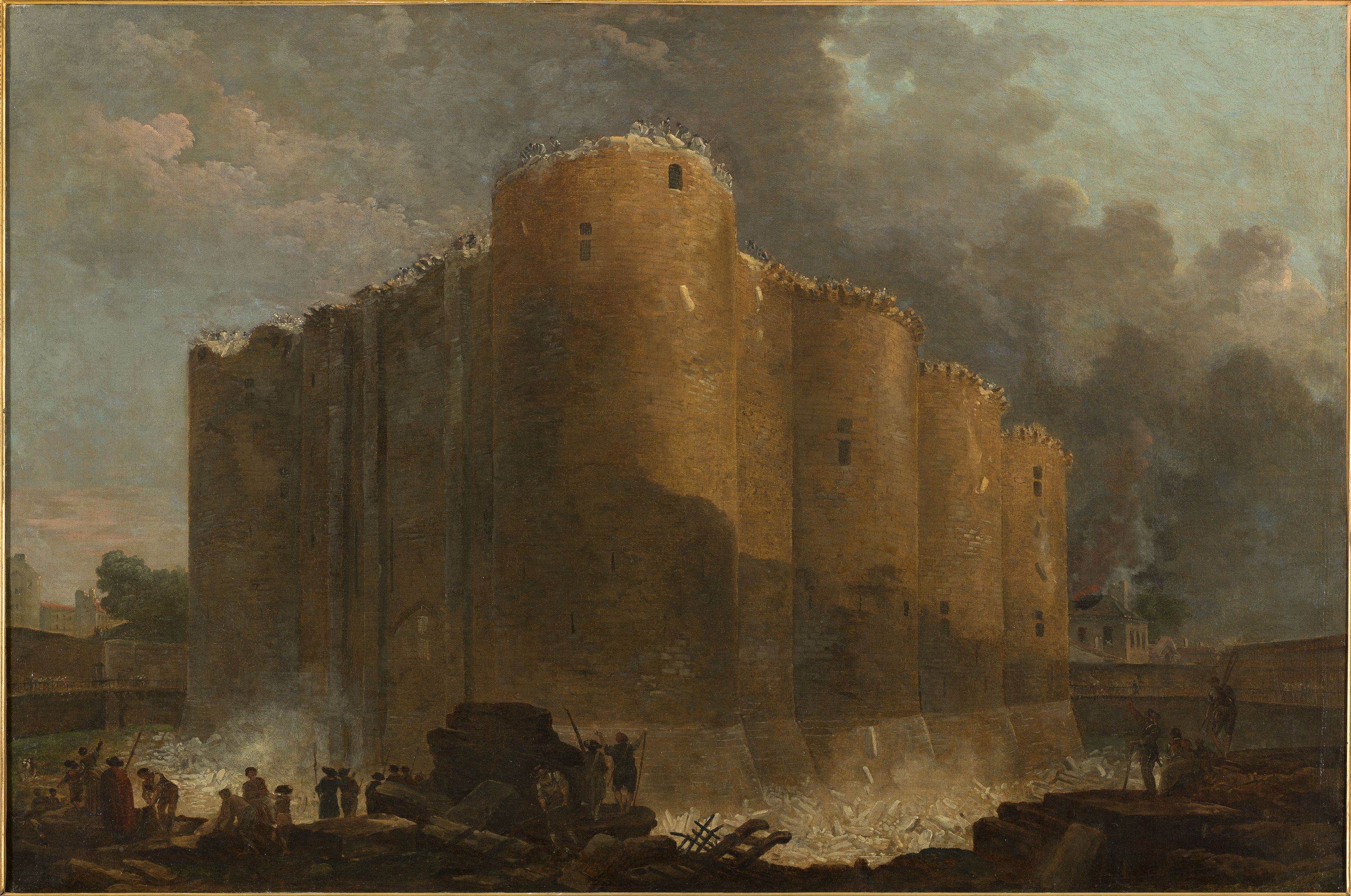 Hubert Robert, La Bastille, dans les premiers jours de sa démolition