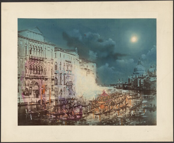 Unknown, [The Grand Canal during Carnival, Venice]