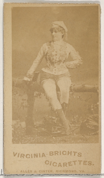 Allen & Ginter, From the Actors and Actresses series (N45, Type 5) for Virginia Brights Cigarettes