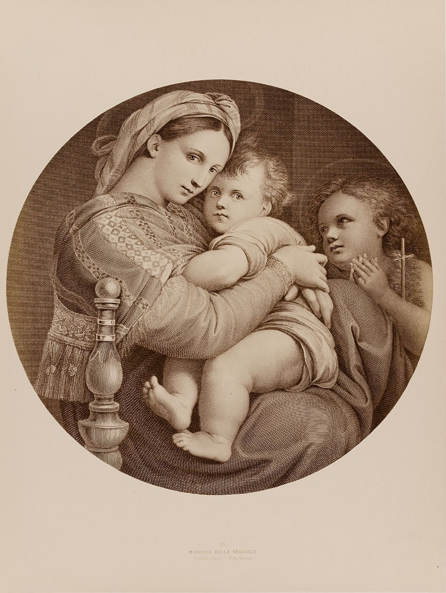 Giacomo Brogi, Madonna della Seggiola, Raffaello Sanzio - Pitti, Firenze