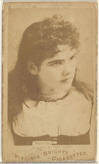 Allen & Ginter, Bujardia, from the Actors and Actresses series (N45, Type 1) for Virginia Brights Cigarettes