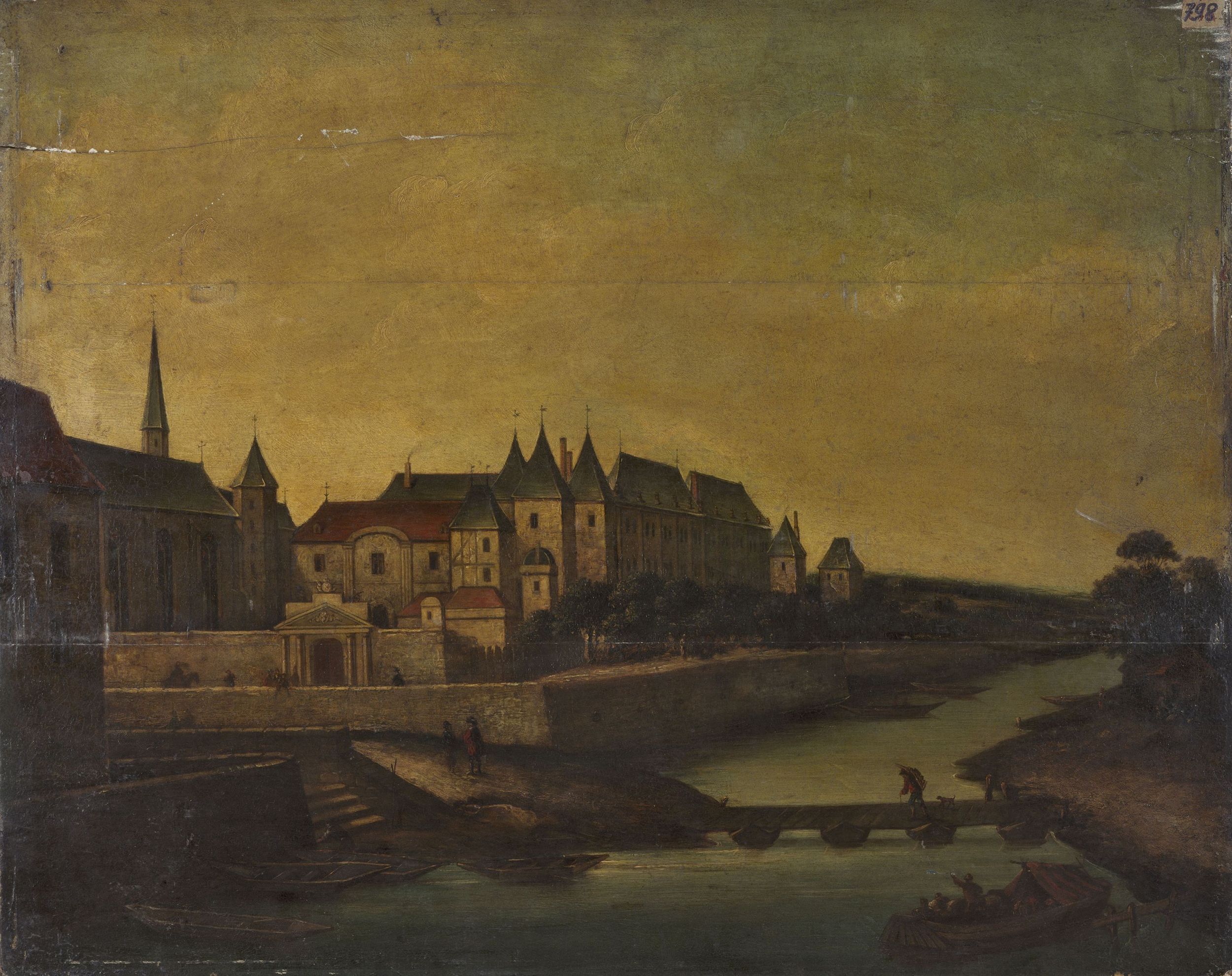 Anonyme, Vue de l'arsenal, vers 1620.