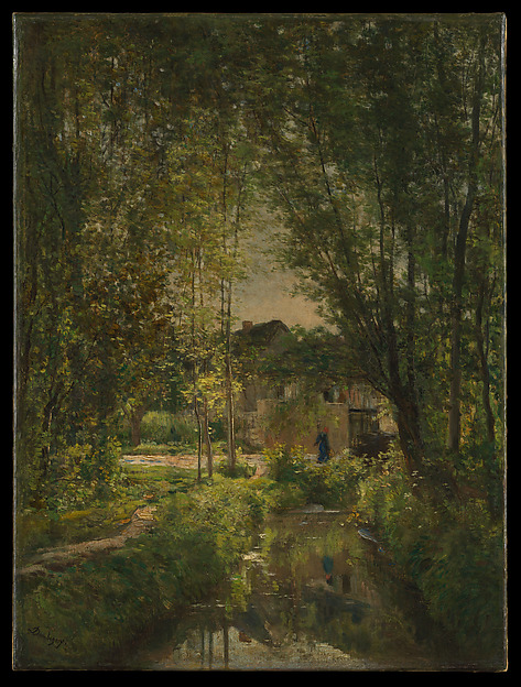 Charles-François Daubigny, Landscape with a Sunlit Stream