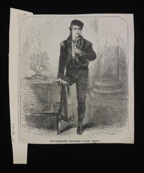 Unknown, The Celebrated One-Legged Dancer, Donato