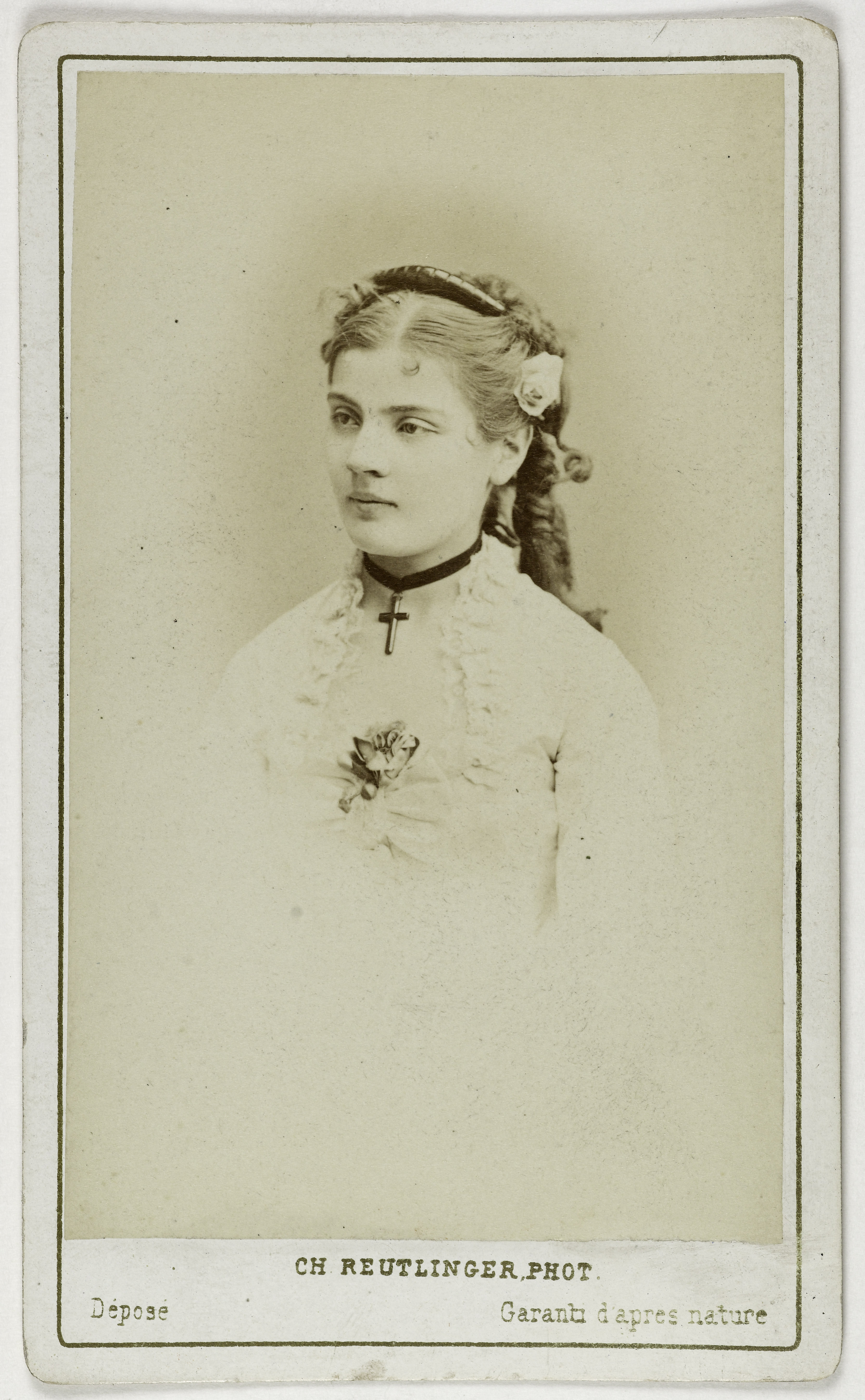Charles Reutlinger, Portrait de Mlle Lafleur ou Floral, (actrice)