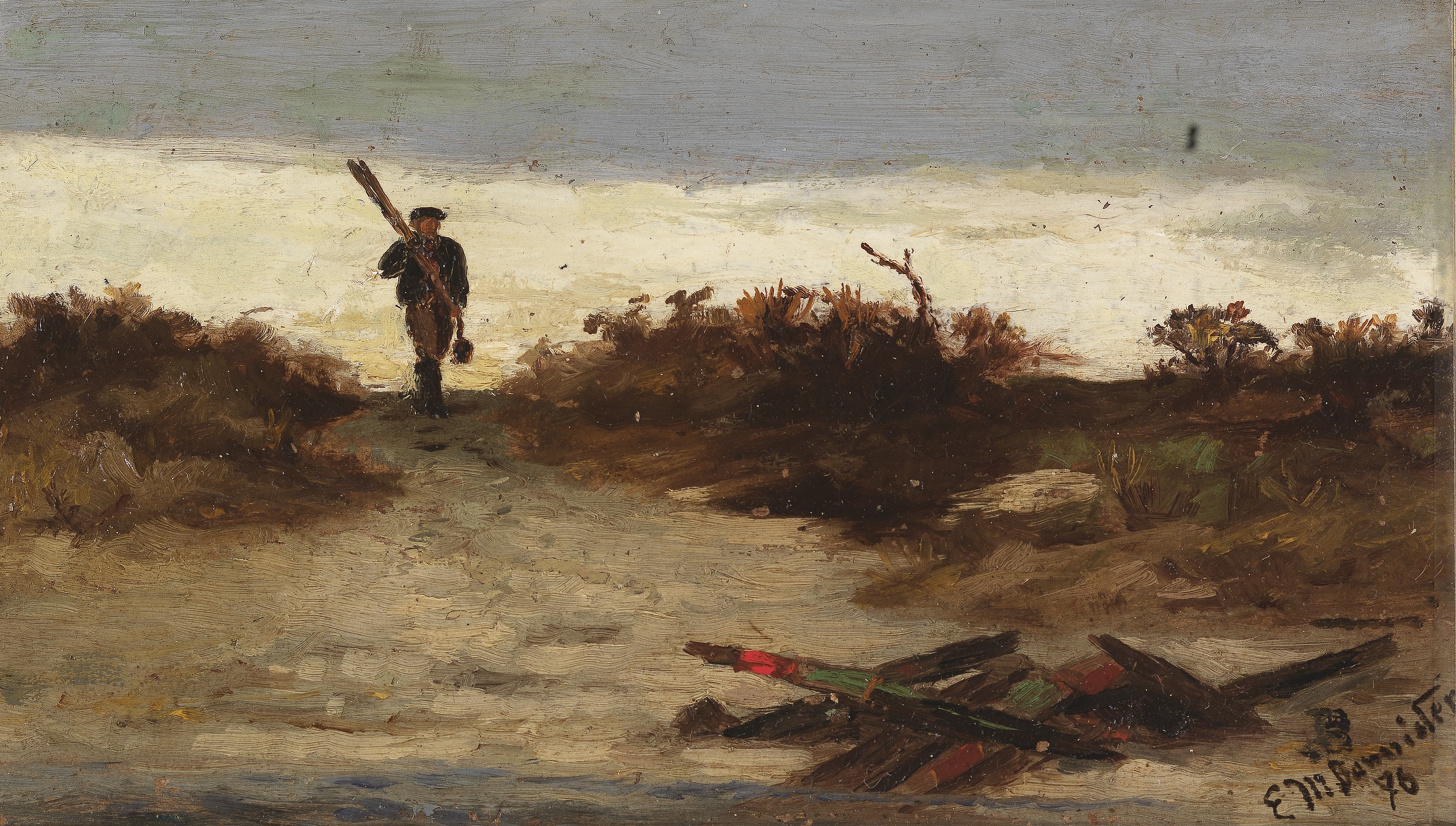 Edward Mitchell Bannister, Fisherman by Water