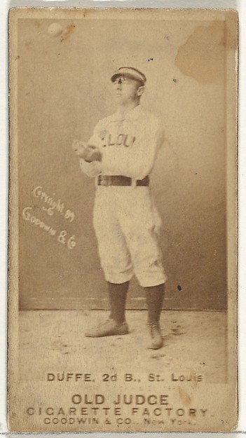 Goodwin & Company, Charles Edward "Charlie" Duffee, 2nd Base, St. Louis Browns, from the Old Judge series (N172) for Old Judge Cigarettes