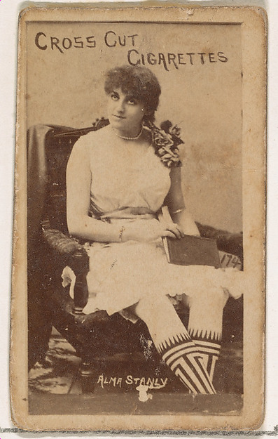 W. Duke, Sons & Co., Card Number 174, Alma Stanley, from the Actors and Actresses series (N145-1) issued by Duke Sons & Co. to promote Cross Cut Cigarettes
