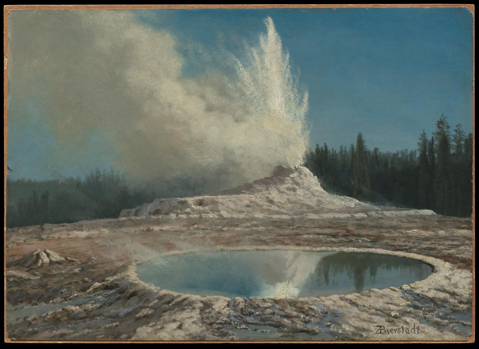 Albert Bierstadt, Geyser, Yellowstone Park