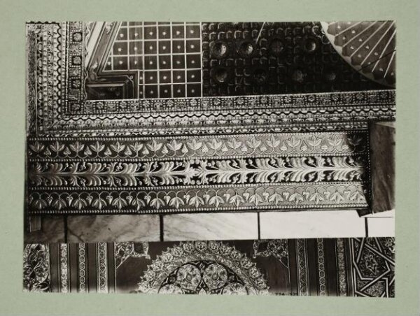 K.A.C. Creswell, Interior detail of tie beams in the Dome of the Rock, Jerusalem