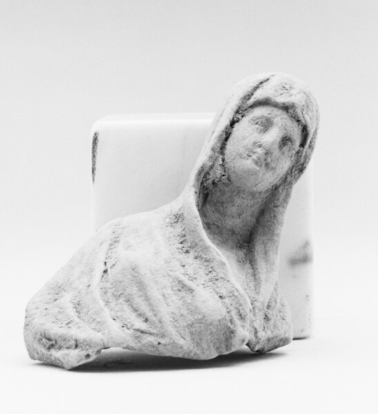 Unknown, Fragment of a Female Hooded Figurine