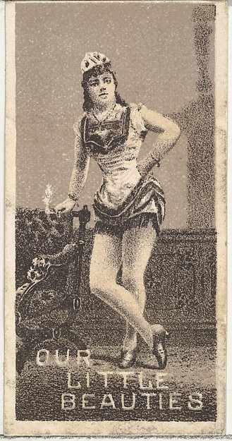Allen & Ginter, From the Actresses series (N57) promoting Our Little Beauties Cigarettes for Allen & Ginter brand tobacco products
