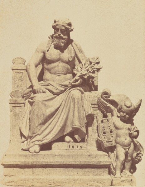Édouard Baldus, ["L'Art grec", Sculpture by Gabriel Bernard Seurre, Decoration of the Louvre, Paris]