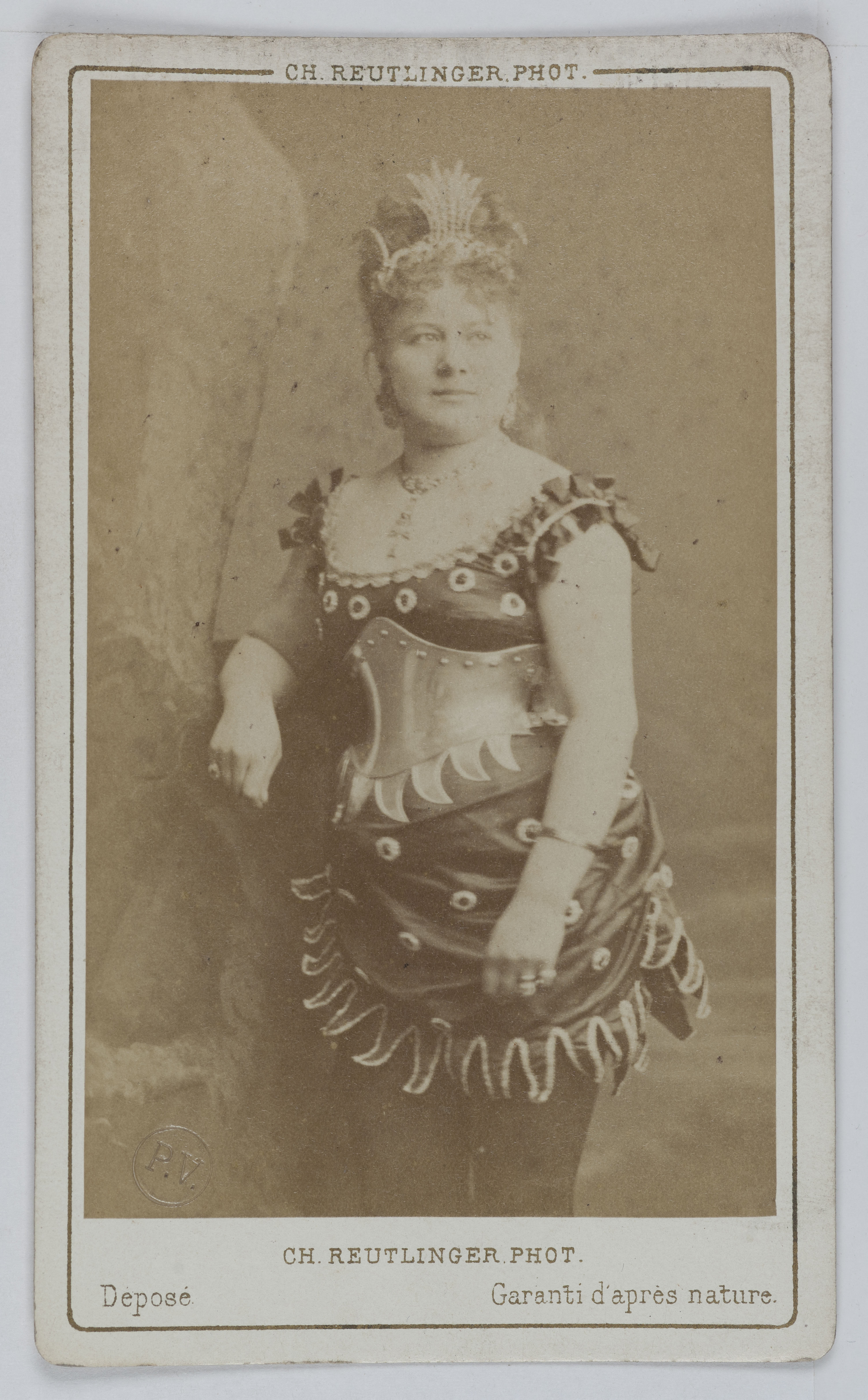 Charles Reutlinger, Portrait de Mélanie Reboux (1836-1876), soprano belge.
